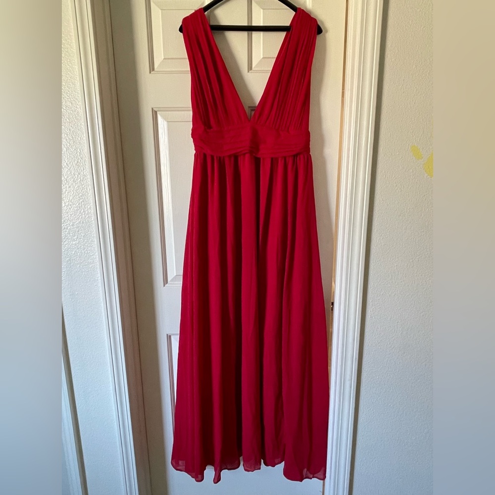Lulus Heavenly Hues Red Dress